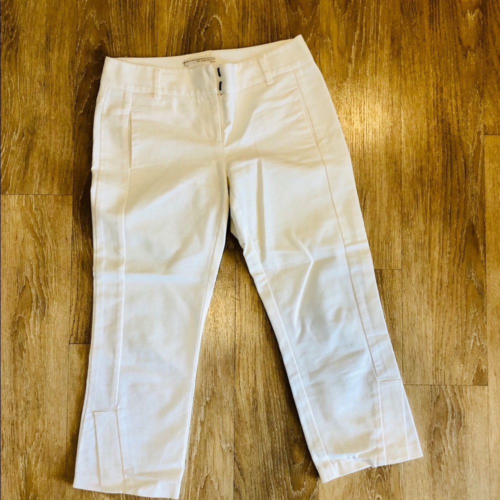 To The Max white cropped pants